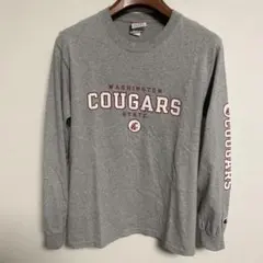 Champion ワシントン州カウガーズ 長袖Tシャツ グレー S