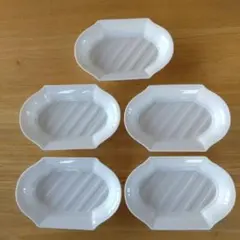 ホワイト　皿　５点セット　デザート皿
