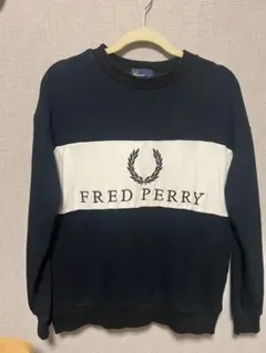FRED PERRY スウェット ネイビー/ホワイト Sのサムネイル