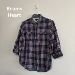 Beams Heart チェック柄シャツ