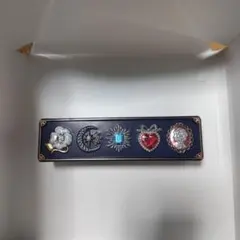 ビジュー缶　空き缶　紺色　宝石デザイン