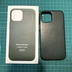 Apple iPhone13mini 純正レザーケースセコイアグリーン