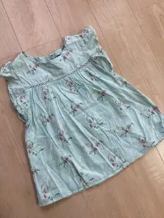 Gap Kids 花柄フリル袖ブラウス L