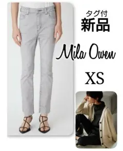 【 新品 】　タグ付　ミラオーウェン カットオフスキニーデニムパンツ デニム