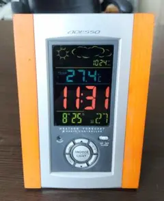 ADESSO デジタル電波 置き時計 （天気予報付き）