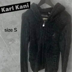 Karl Kani フリースパーカー サイズS 黒