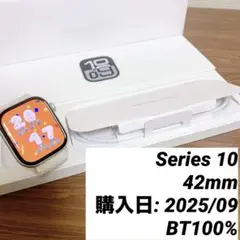 新品同様Apple Watch シリーズ10 GPS 42mm BT100%