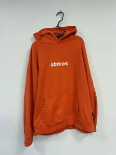 atmos アトモス 刺繍ロゴ パーカー 2XL オレンジ 肉厚 フーディーのサムネイル
