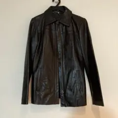 暗めブラウンレザージャケットレディース