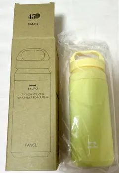 ファンケル ハンドル付き水筒 BRUNO イエロー　容量330mlのサムネイル