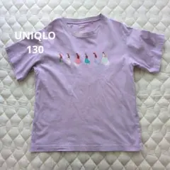 UNIQLO 130 UTGP ディズニー アリエル Tシャツ パープル
