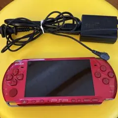 【値下げ】☆PSP-3000 レッド + 充電器 + 4GBメモリースティック☆