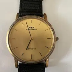 TECHNOS Select アナログ腕時計 ゴールド