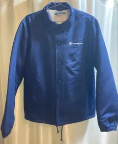 Champion チャンピオン コーチジャケット 裏起毛 Lサイズ ネイビー