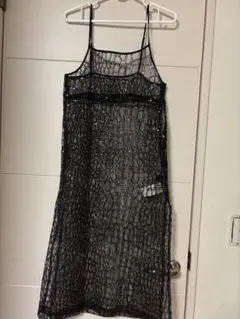 JEANASIS スパンコール レース キャミワンピース