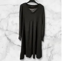 ジーナシス バックリボンニットワンピース　F JEANASIS