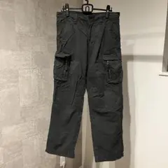 【UNIQLO 】黒 カーゴパンツ サイズL