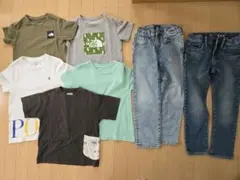 子供服　120 Tシャツ　デニム　まとめ売り　ノースフェイス　ラルフローレン