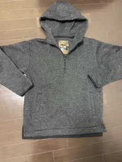 GLOBAL WORK フリースハーフジップパーカー Lサイズ グレー