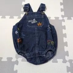 オーバーオールロンパース　ロンパース　デニム　フタフタ　バースデイ　サロペット