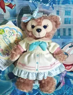 ダッフィー ファインドユアビューティフルブルー シェリーメイぬいぐるみバッジ
