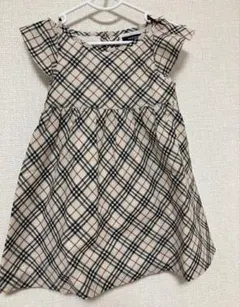 バーバリーブルーレーベル ノバチェック キャミチュニック ロゴ刺繍 38