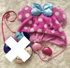 ディズニーリゾート　パルパルーザ　ミニーちゃんファンキャップ