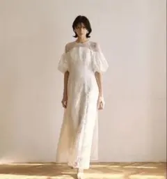 【未使用に近い】LE'RURE リルアー　ホワイト　ドレス