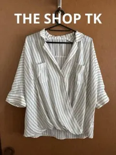 THE SHOP TK ストライプシャツ