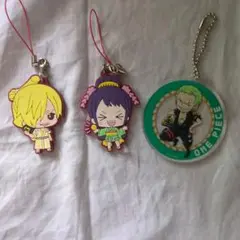 ONE PIECE サンジ ゾロ お玉 キーホルダーセット
