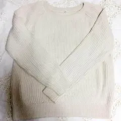 Natsuki様専用美品★アイボリー★ホワイト★リブニット
