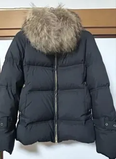【美品】unitedarrows ファー付きフード 黒 ダウンジャケット