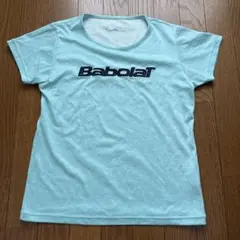 Babolat 白混じり水色 Tシャツ