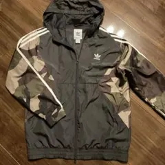 【パイナップル様専用】adidas 迷彩柄 ウィンドブレーカーS