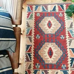 【70s】 トルコ製ヴィンテージラグ オールドキリム　フェード　トライバルラグ