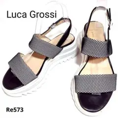 ルーカグロッシ　厚底　イタリア製　バイカラー　バックストラップ　EU37のサムネイル