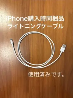 iPhone購入時同梱品　ライトニングケーブルのサムネイル
