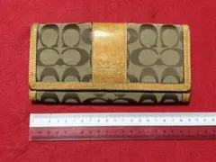 COACH 長財布 ベージュ ブラウン 3097-01-11