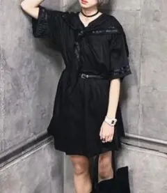 ikumi イクミ セーラー ワンピース 黒