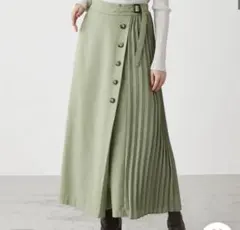 アズールバイマウジー　プリーツ　ワイドパンツ