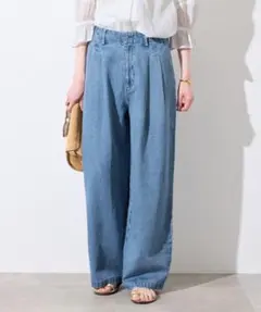 FRAMeWORKフレームワーク バレルフォルムデニムパンツ 40 - メルカリ