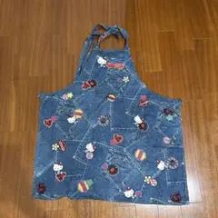 Hello Kitty デニムエプロン パッチワーク風のサムネイル