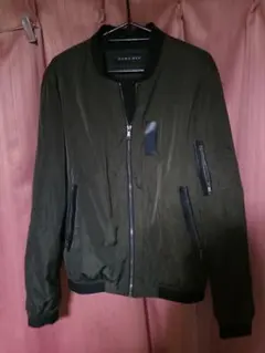 ZARA MAN MA-1 薄手フライトジャケット カーキ38のサムネイル