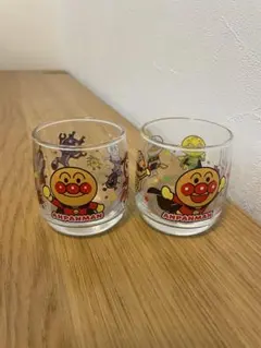 アンパンマン キャラクター コップ 2個セット　ガラス製品