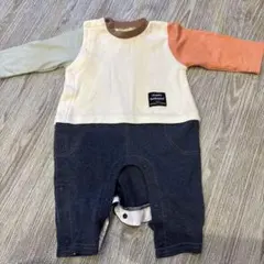 ベビー ロンパース カバーオール 長袖 マルチカラー