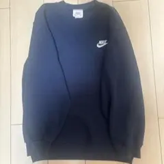 90s USA製 NIKE ワンポイント刺繍 スウェット ネイビー Mサイズ