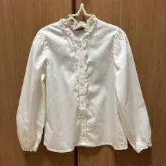 Katherine Cottage ホワイトボタンシャツ 100cm