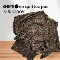 シルク100% シップス ヌキテパ 半袖ブラウス ビーズ装飾 Fのサムネイル