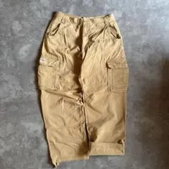 Lee ダブルニー カーゴパンツ ブラウン W33 L32 ワイド ワークパンツのサムネイル