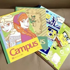 キャンパスノート ディズニー　アナと雪の女王　スポンジ・ボブ